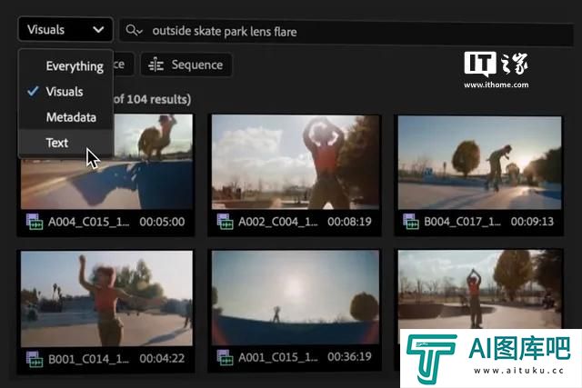 Adobe Premiere Pro新增AI搜索功能：一句话快速找到视频片段