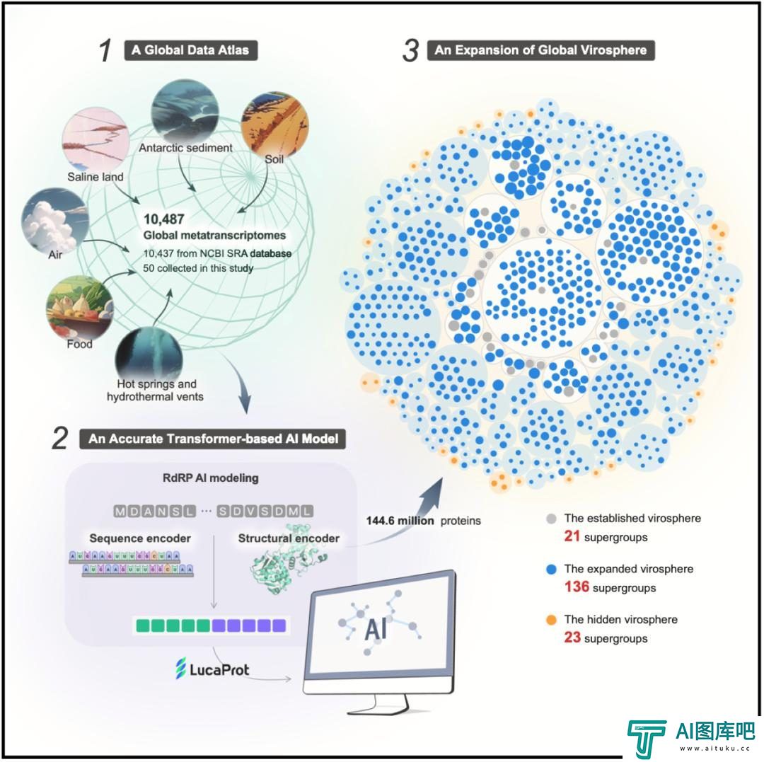 Cell：利用人工智能揭开隐藏的RNA病毒世界，一次性发现16万种新病毒
