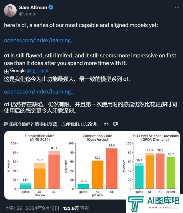 OpenAI首款“推理”模型o1：人工智能的下一场豪赌？